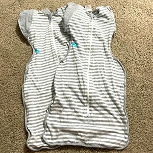 2 size Medium Love to Dream Swaddles